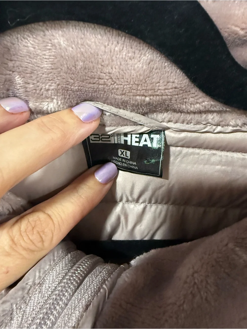 32 Degrees Quilted Hybrid Jacket in Mauve Taupe